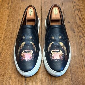 Givenchy Rottweiler Print Leather Slip-On Sneakers – Iconic